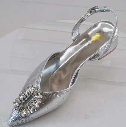 INSIGHTLINK Newest Golden Women High Heel with Bag Set Rhinestones Sandals Party Women's Shoes for Bridal Stiletto Luxury Pumps