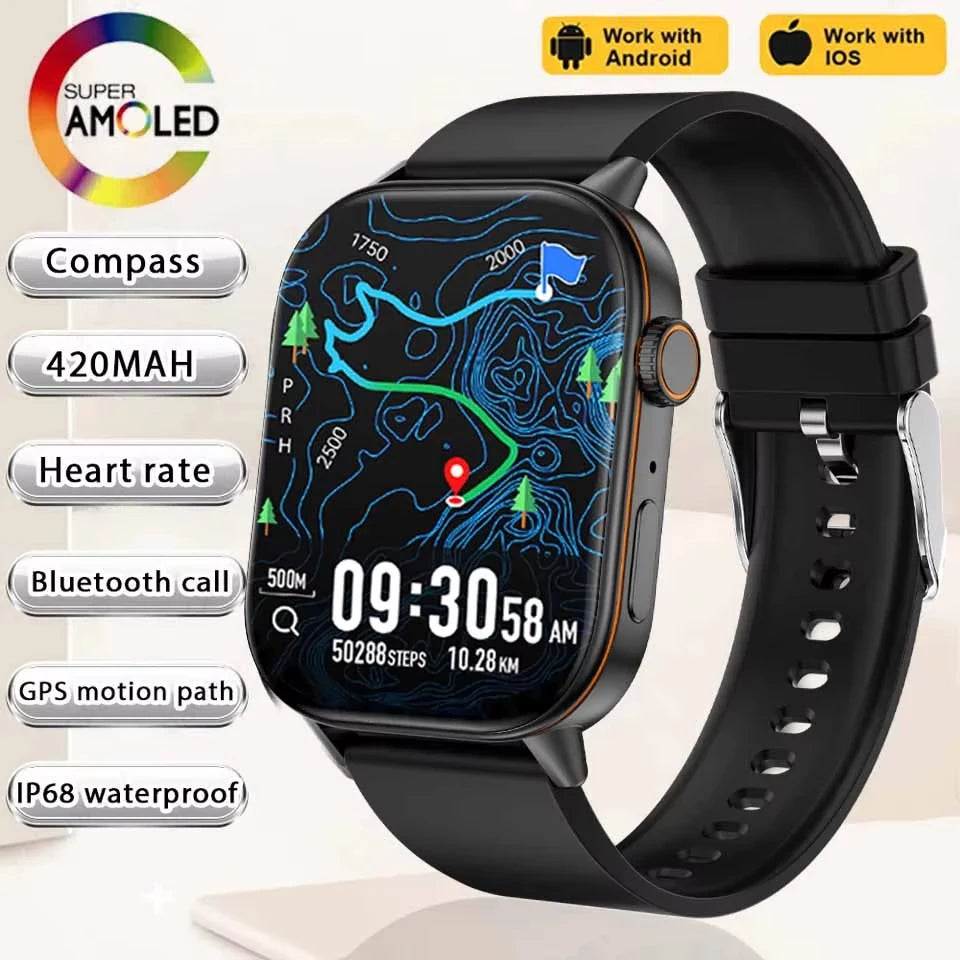 2026 New Multifunctional Smartwatch Women Gift Built-in GPS Bluetooth Call Music Fitness Sports Bracelet Sleep Monitor Watch Lad