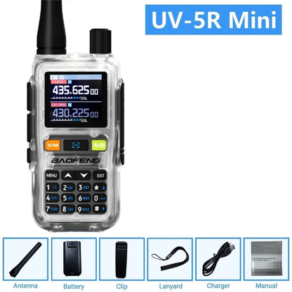BAOFENG UV-5R Mini Air Band Receive VHF UHF Dual Band Transmit & Receive FM Amateur Ham VOX Walkie Talkie UV-5RMINI
