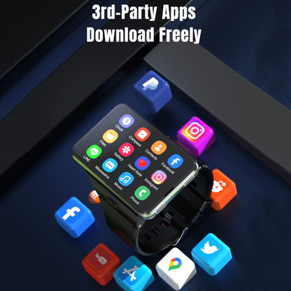 Domars Smart Watch Android 11 2.88" Screen 2MP/8MP Dual Camera 4GB RAM 64GB ROM 2300mAh Men Smartwatch Women Clock