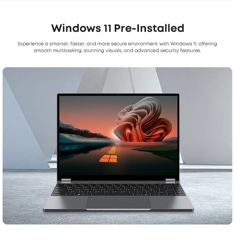 CHUWI FreeBook 2-in-1 Touch Screen Laptop 13.4'' Intel N150 16GB LPDDR5 RAM 512GB SSD FHD 2520x1680 WiFi6 BT5.2 Windows 11