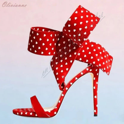 Polka Dot Tulle Big Bow Pumps Stiletto Heels Pointed Toe Backless High Heels Wedding Party Evening Dress Women Shoes Fashion