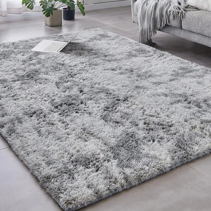 1pc Soft Long-hair Plush Carpet Rug Non-Slip Plush Fluffy Soft Furry Bedside Carpet Drum Carpet Holiday Suitable for Dormitory Home Decoration Pet-Friendly Bedroom Living Room Carpet Home Decoration Room Decoration