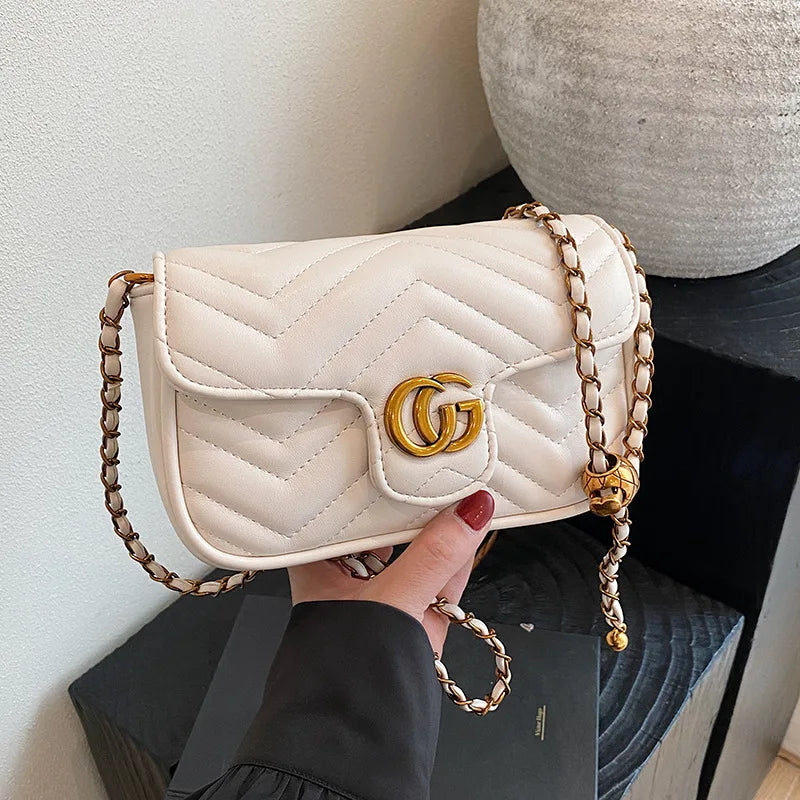 2026 Light Luxury Fashion Women'S  Shoulder Crossbody Bag Niche New Underarm Bag Fashionable Chain Bag Handbag Bag For Women
