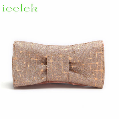 Women High Heels Sandals Shinning Material with Rhinestone Italian Design T.Blue Color Pointed Toe Shoes and Bags Set