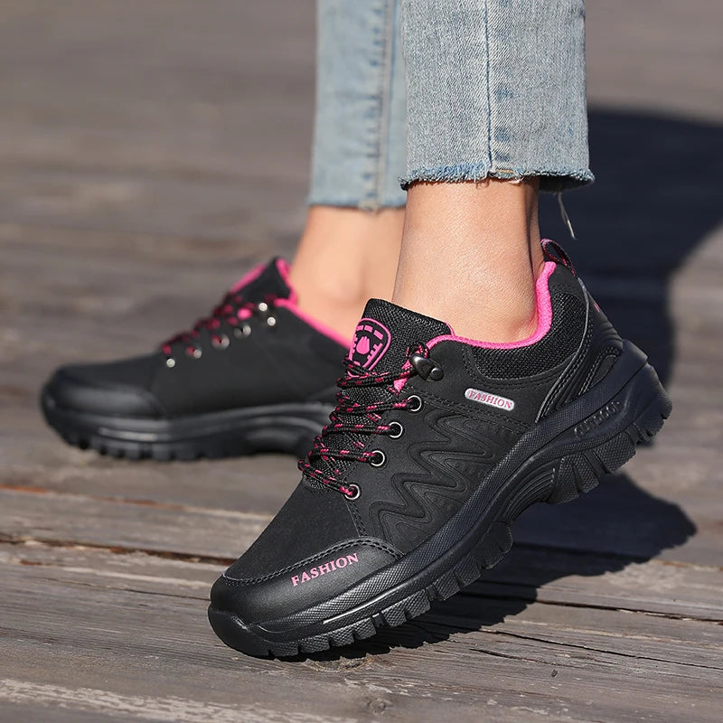 Outdoor Hiking Shoes for Women Anti Slip Comfortable Lightweight Luxury Brand Waterproof Platform Trekking New Women's Sneakers