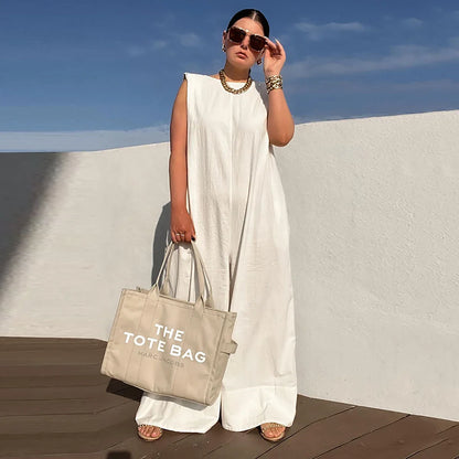 Yeezzi Solid Color Sleeveless Wide Leg Overalls Summer Fashion Female Loose Black White Casual Cool Jumpsuits For Women 2025 New