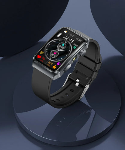 2025 New Nursing Grade ECG+PPG Pulse therapy Smartwatch Men Blood lipid Uric acid Bluetooth call Health Bracelet For Android iOS