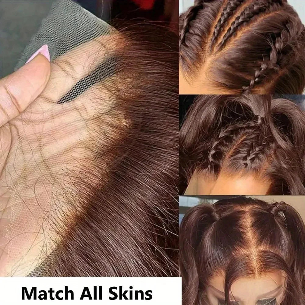 Silkwave Body Wave Chocolate Brown Lace Front Wig Brazilian 30 Inch 13x6 HD Lace Frontal Wigs For Women Colored Human Hair Wig