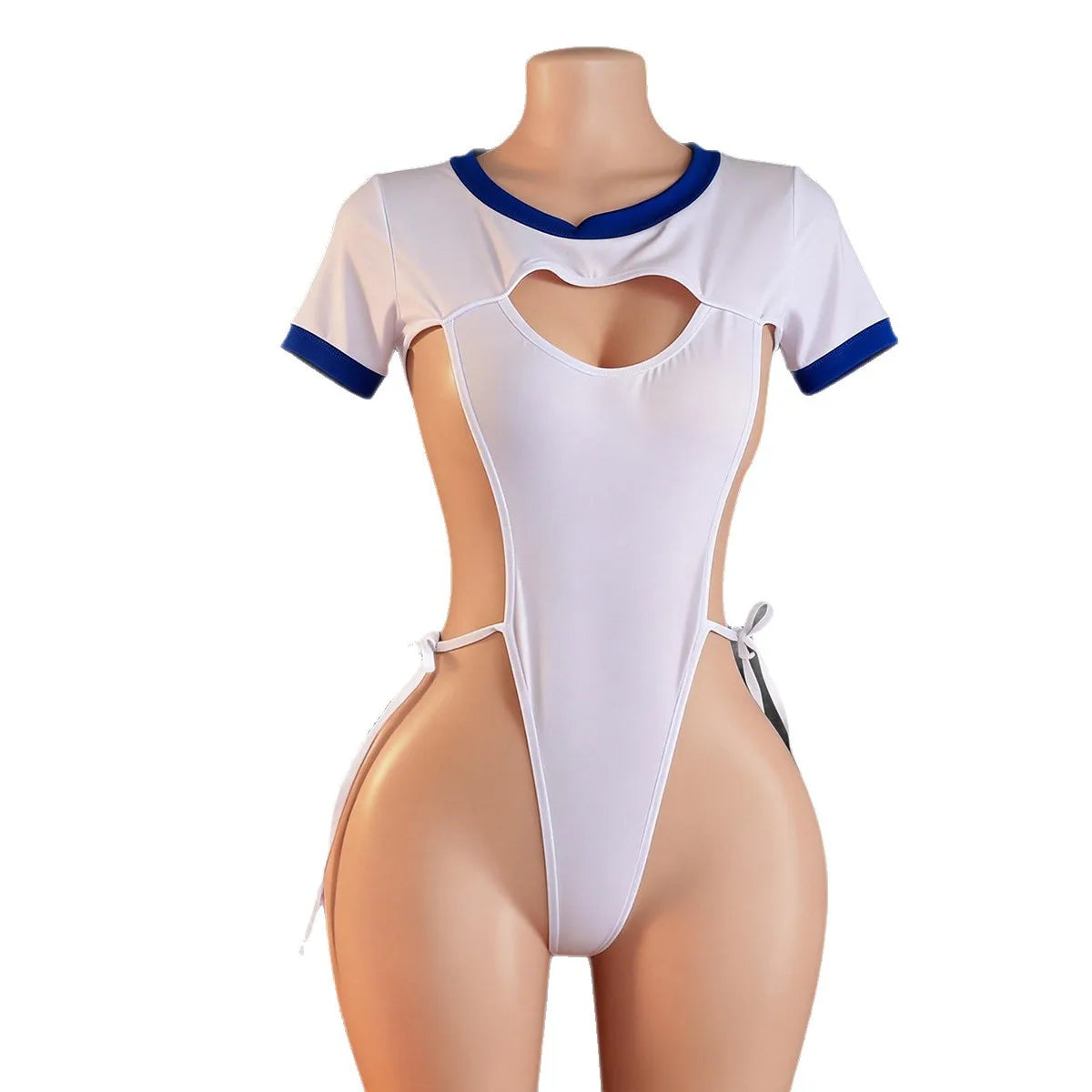 Women Sexy Lingerie Cute Bride Role Play Outfits Cosplay Wedding Dress Crotchless Bodysuit Erotic Babydoll Costume Sets