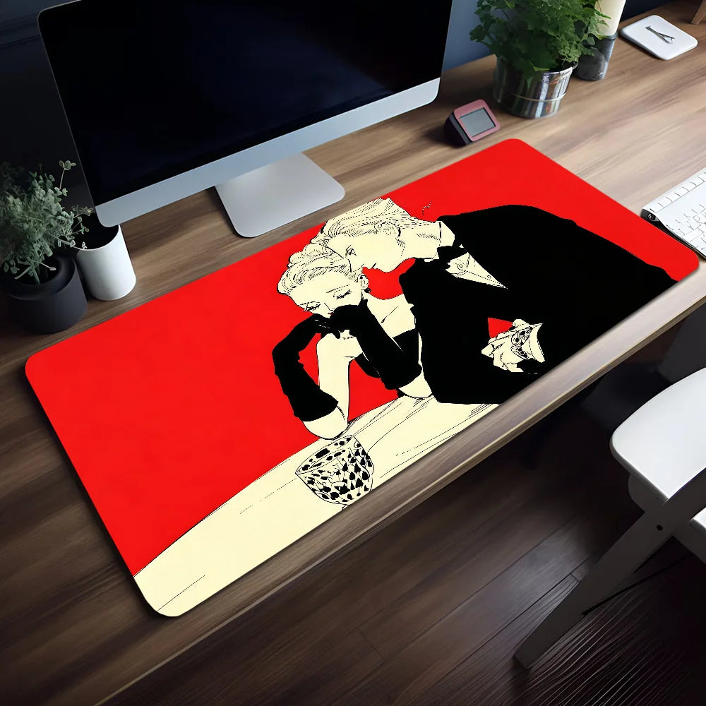 Mouse Pad MousePad Non-slip Lockedge V-Veil Office Student Gaming Manga Thickened Large Writing Pad Cushion