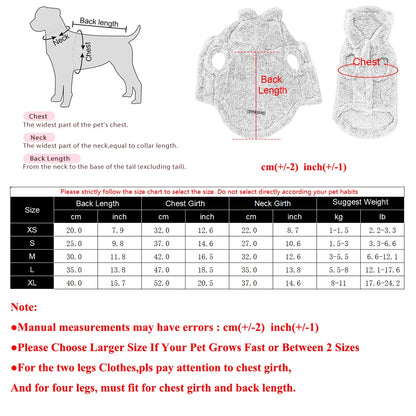 Pet Cats Coat Hoodie For Small Medium Dogs Winter Warm Fleece Puppy Kitten Clothes Jacket Cozy Cute Sphynx Cat Sweater Apparel