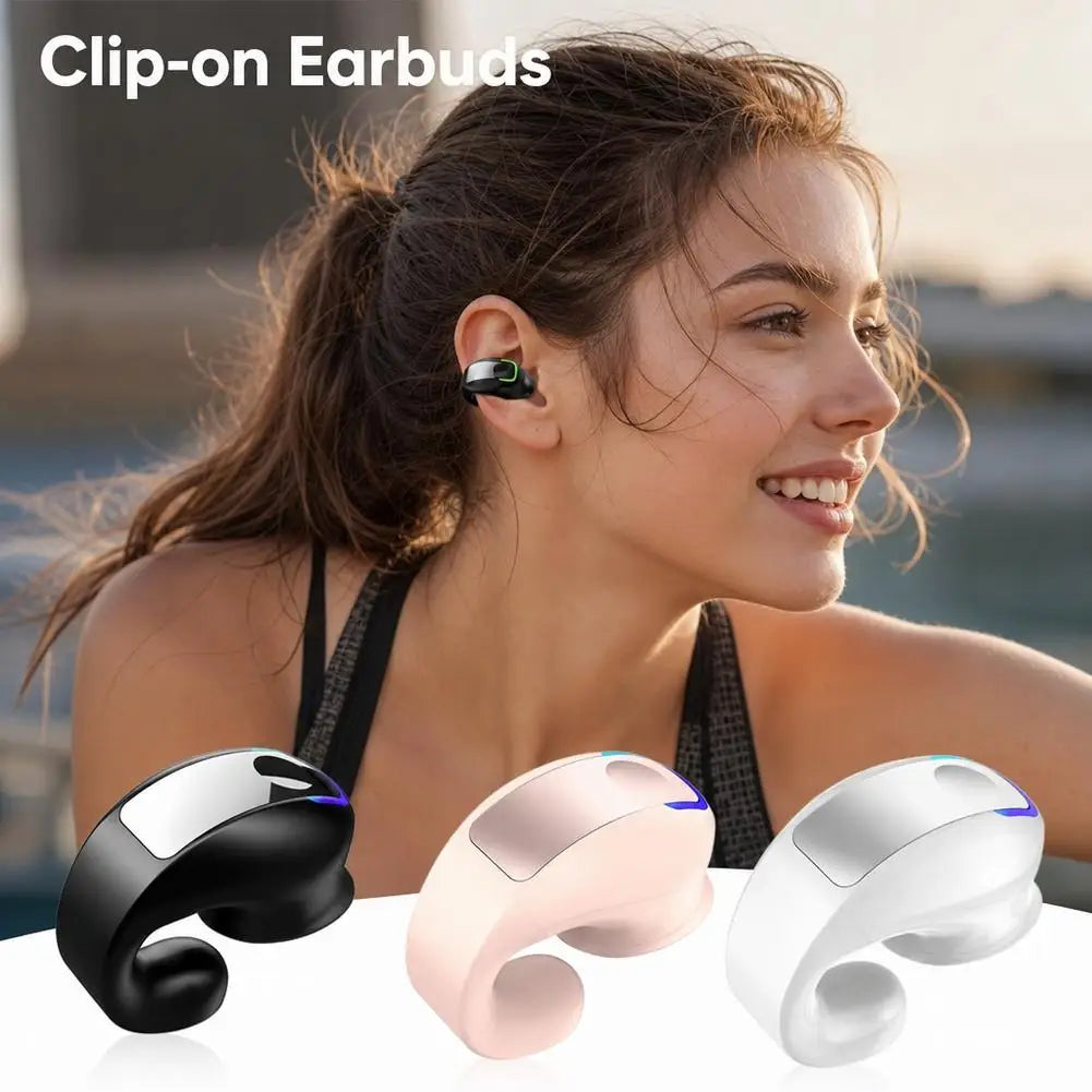 Clip On GD28 Bluetooth Earphones With No In Ear Design Single Ear Hanging Style For Business And Sports Bluetooth Earphones