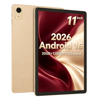 Paitanry 2026 NEW 11 Inch Android 15 Tablet PC 20GB RAM 128GB ROM A537 Octa Core Processor 6000mAh 18W Fast Charge WiFi 6 Tablet