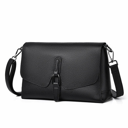 100% Genuine Cowhide 3 layers Shoulder Bag For Women Ladies Designer Soft Crossbody Bags Luxury High Quality Purses Handbags Sac