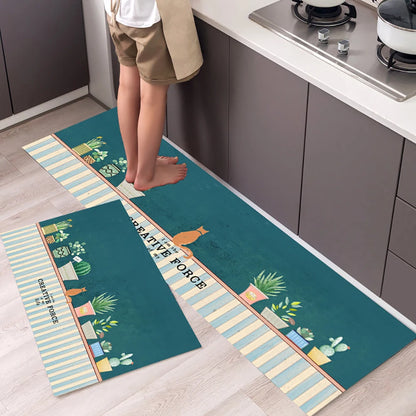 VIKAMA Kitchen Floor Mat Living Room And Bedroom Entrance Door Mat Home Decoration Laundry Room Corridor Long Small Carpet
