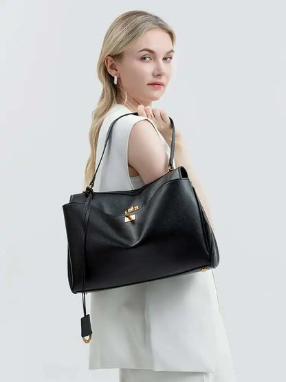 Luxury Fashion Leather Women's Tote Bag Lazy Bag Rodeo Briefcase Handbag Underarm Bags Large Capacity Crossbody Shoulder Bag