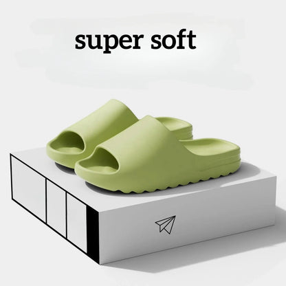 Brand High Quality Super Soft EVA Sole Summer Slippers for Men Bathroom Slippers Home Slides Couple Beach  Male Slipper