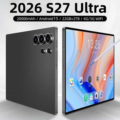 Original Tablet S27 Ultra 11 Inch 22GB RAM 2TB ROM tablet Android 15 Core Pad Tablet PC Phone Dual Wifi tablette android 태블릿 PC