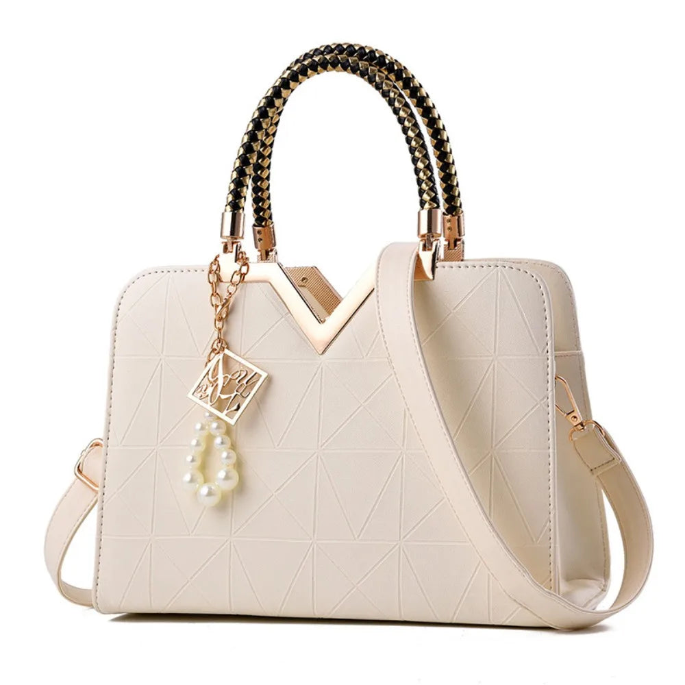 Luxury PU Leather Ladies Hand Bags Large Capacity Casual Versatile Tote Female Handbag Messenger Bags Travel