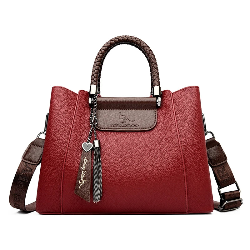 Designer Shoulder Hand Bags for Women Sac Woven Handle High Quality Leather Casual Tote Luxury Women Bags Handbag Crossbody Sac