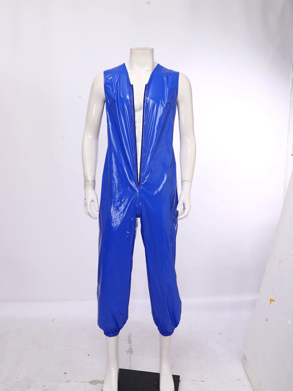 Adult Waterproof Adaptive Jumpsuit Leak-proof Diaper Cover Sleeveless Leg Opening Rompers for Elderly Bedridden Special Needs