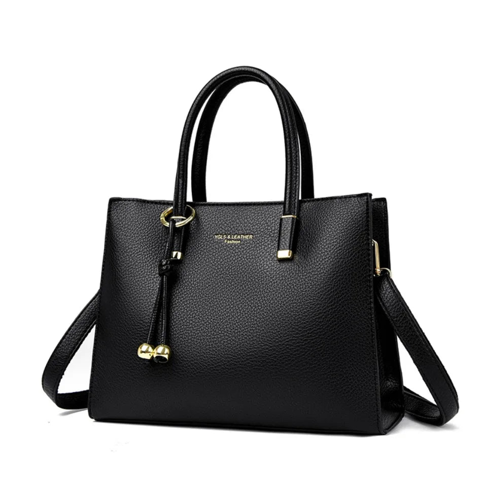 Genuine Brand Top Quality Leather Shoulder Crossbody Bags for Women Luxury Handbags Women Bags Designer Large Capacity Tote Bag