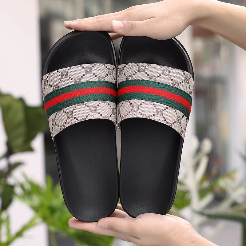 Fashion Brand Slippers for Men Ultra Soft Slides Non-slip Wear-resistant Sandals Men Casual Summer Indoor Outdoor Slippers