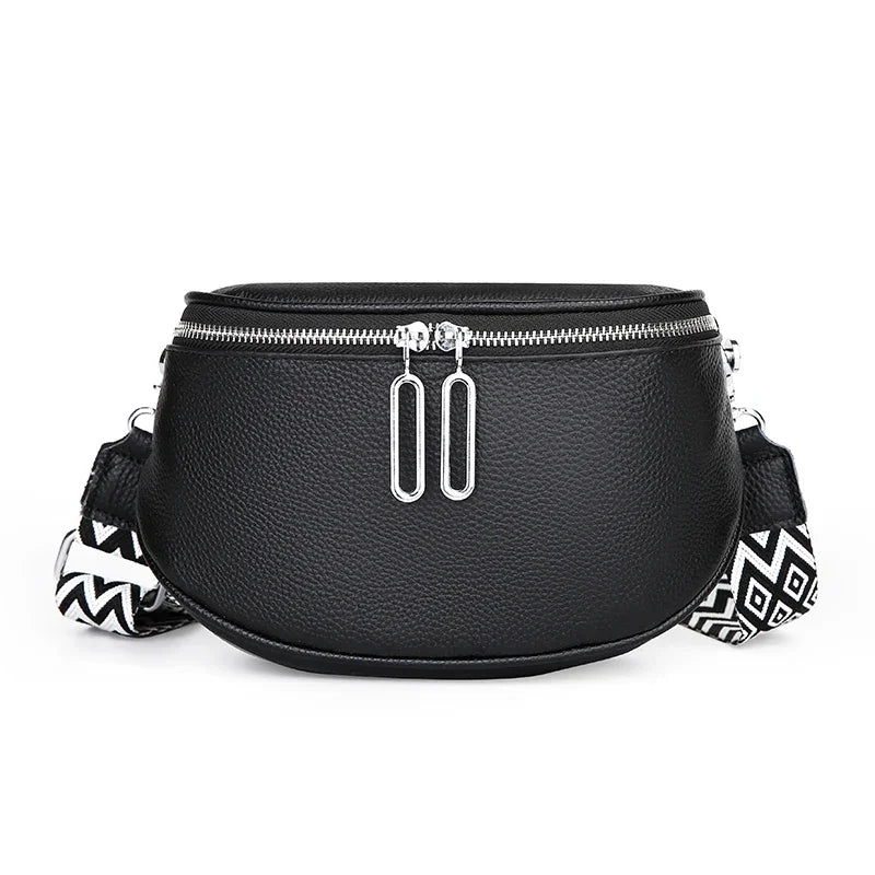 High Quality Cow Leather Women Shoulder Crossbody Bags 2023 Luxury Solid Genuine Leather Small Handbag Female Messenger Tote Sac