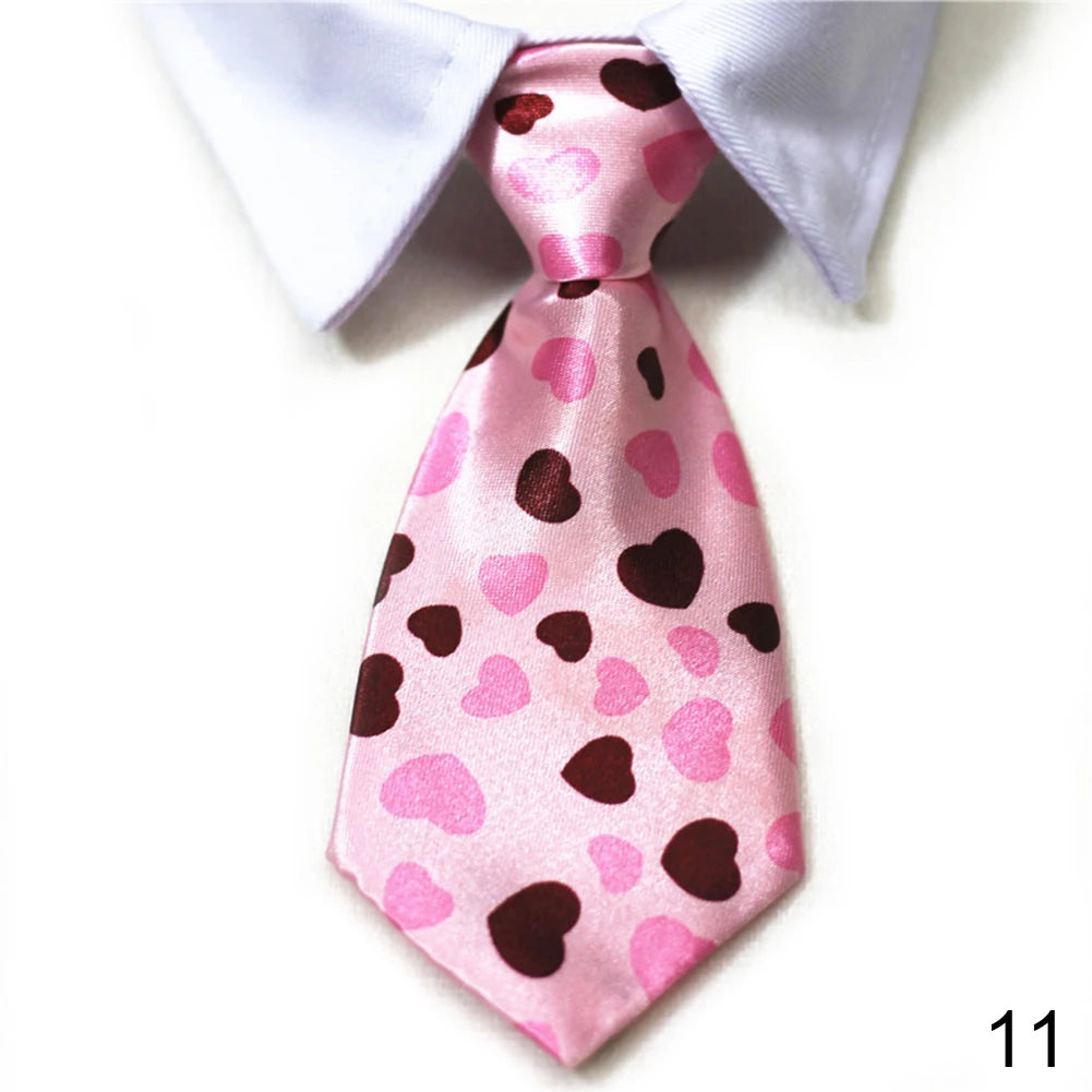 Pet Dog Cat Formal Necktie Tuxedo Bow Tie Black and Red Collar for Dog Cat Pet Accessories Suit for Small Medium Dogs and Cats
