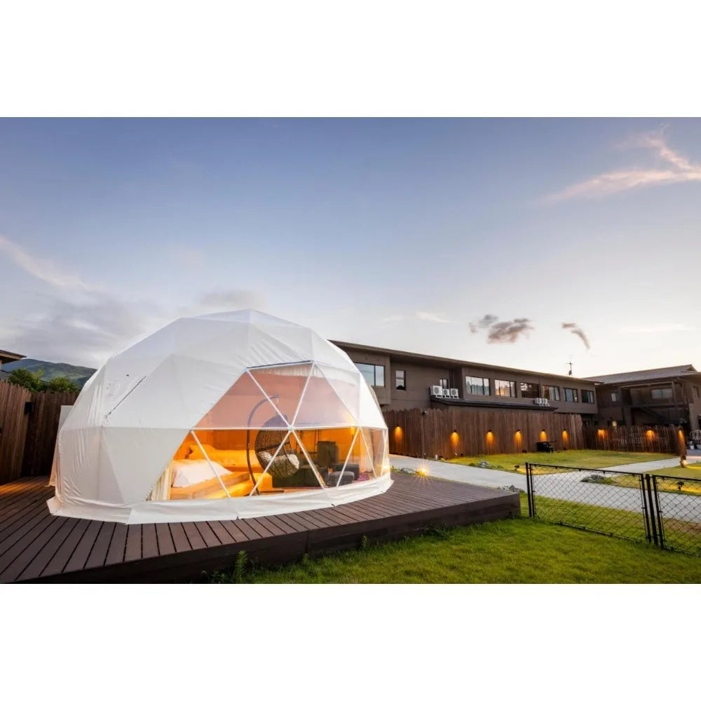 Modern Geodesic Dome Tent for Luxury Camping Business Boutique Resort Airbnb Nature Retreat Eco Lodge Accommodation