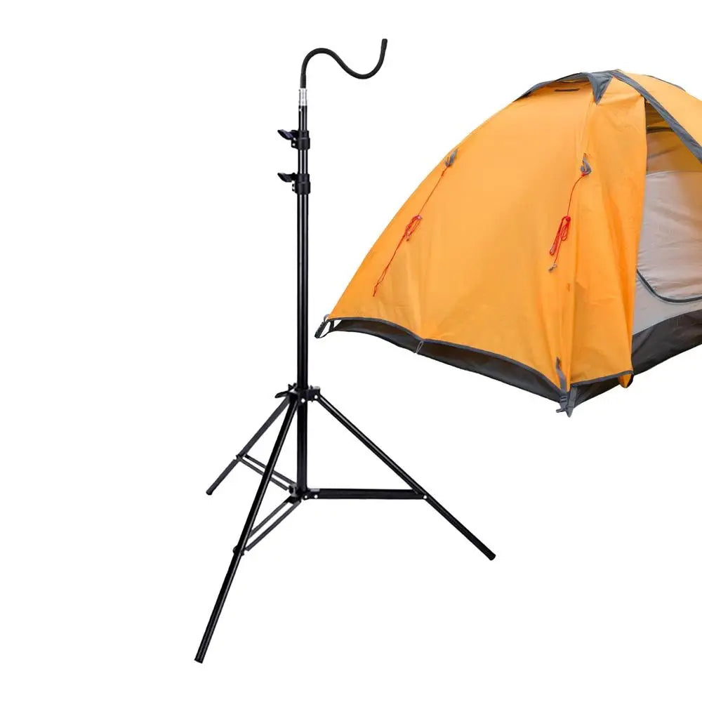 2m Campinglight Stand Folding Telescoping Tripod Adjustable Lightweight Aluminium Floor Lamp Holder Tripod Camping Accessories