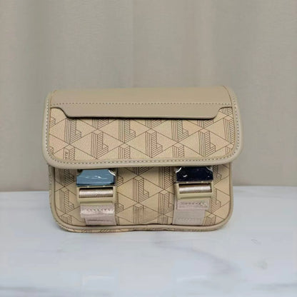 New retro printed messenger men's shoulder bag, PU casual trend crossbody bag, Boy fashionable mobile phone storage handbag