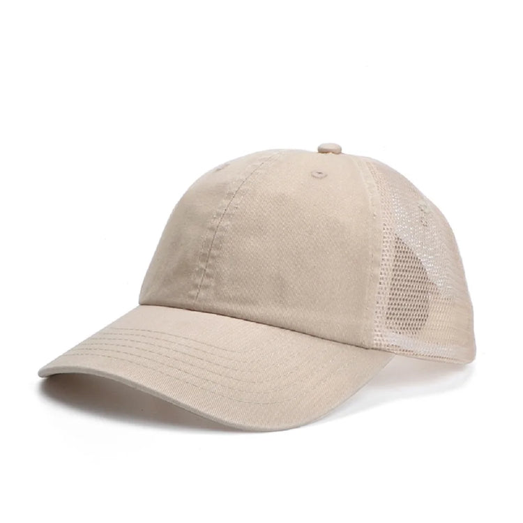Connectyle Men's Women Vintage Fashion Adjustable Mesh Trucker Hat Outdoor Sport Summer Breathble Sun UV Protection Baseball Cap