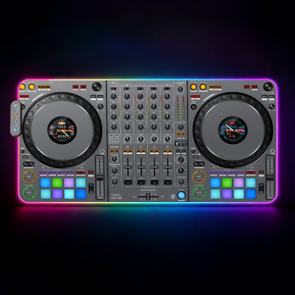 Music Pioneer DJ  Mouse Pad Waterproof RGB LED Light Colorful Game Keyboard Non-slip Cover Desk-mat Surface