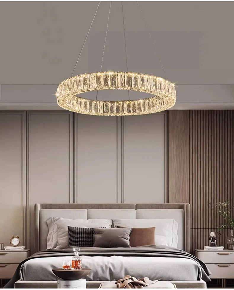 Luxury Crystal Chandeliers Dining Table Light Chandelier Ceiling Light Fixtures Lighting for Living Room Chandeliers Lights Lamp