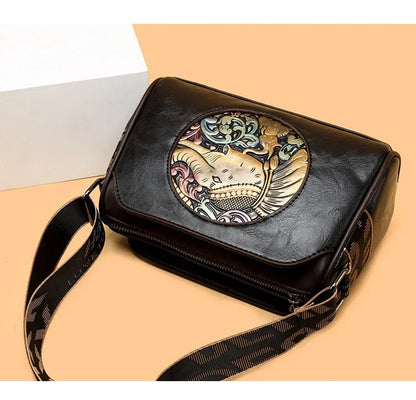 Women Crossbody Bag for Women Elephant Bags Fashion Print High Quality Leather Shoulder Bag Messenger Bags Sac a Main