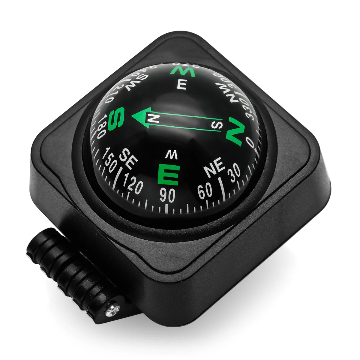 Portable Outdoor Hiking Car Compass Navigation Dashboard Ball Shaped Compass for Boat Vehicle Cycling Direction Pointing Guide