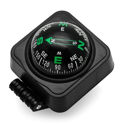 Portable Outdoor Hiking Car Compass Navigation Dashboard Ball Shaped Compass for Boat Vehicle Cycling Direction Pointing Guide