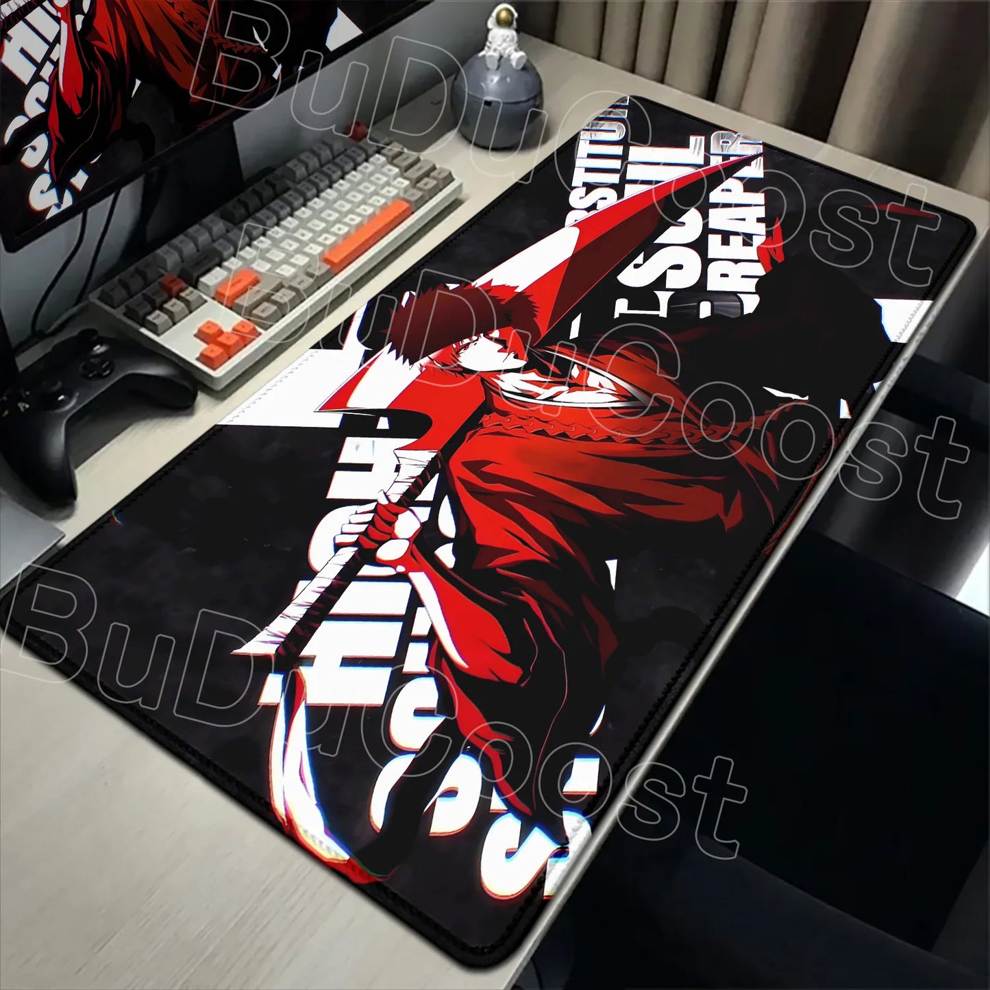 2026 New Anime HD Wallpaper Bleach Mouse Pad Laptop Gaming Keyboard Mat XXL Large 900x400mm Desk Mat Cool E-sports Mats Mousepad