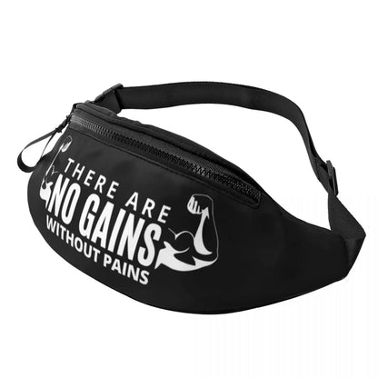 Powerhouse Gym Fanny Bag Custom Bodybuilders Fitness Crossbody Waist Pack Men Women Cycling Camping Phone Money Pouch
