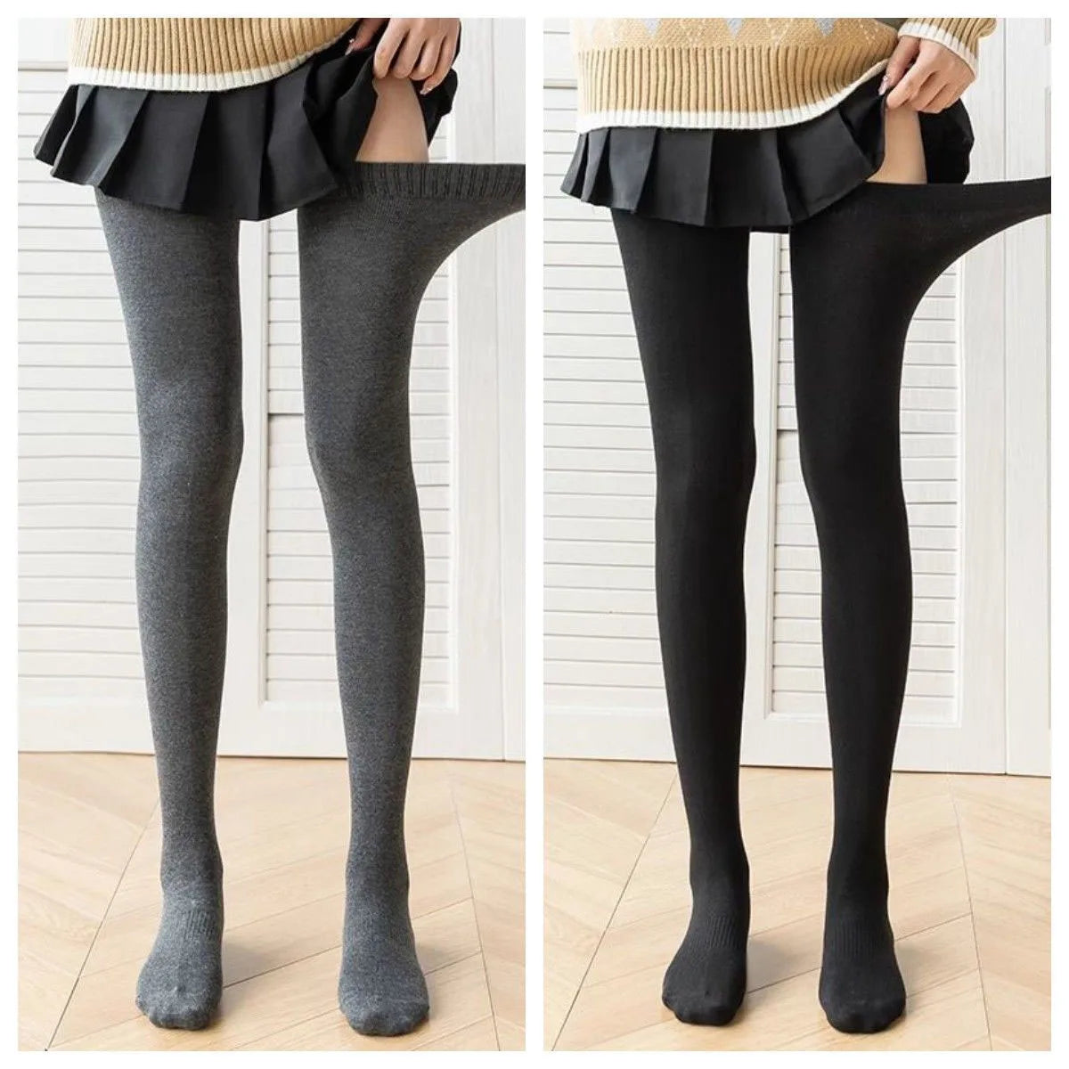 1/2Pcs Extended Over Knee High Socks Silicone Anti Slip High Tube Cotton Socks High Elasticity Loose Oversized Women's Stockings