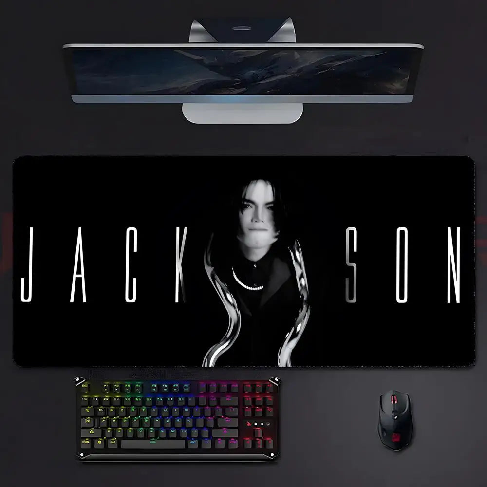 Pop Music M-Michael Jackson Mouse Pad Mousepad Large Gaming LockEdge Thickened PC Table Desk Mat