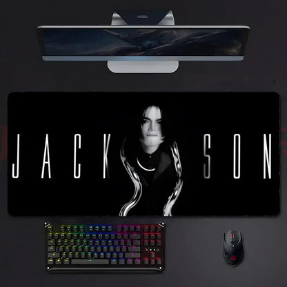 Pop Music M-Michael Jackson Mouse Pad Mousepad Large Gaming LockEdge Thickened PC Table Desk Mat