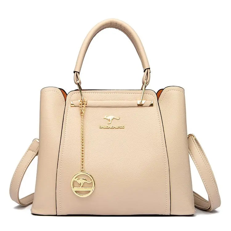 2024 Luxury Women Designer 3 Layers Shoulder Crossbody Sac Ladies Large Capacity Leather Handbags Shopper Brand Messenger Totes