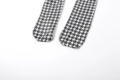 Shestyle Plaid Bodycon Jumpsuits Women with Stocking Sporting Turtleneck Casual Winter Fashion New Zipper Fitness Clothing New