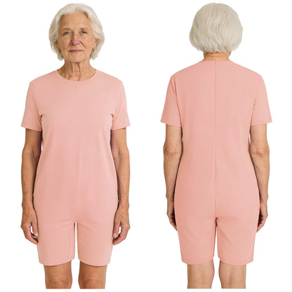 Men Women Special Needs Adaptive Clothing Elderly Alzheimer ASD Anti-Strip Jumpsuit Back Zipper Bodysuit Daily Wear Homewear