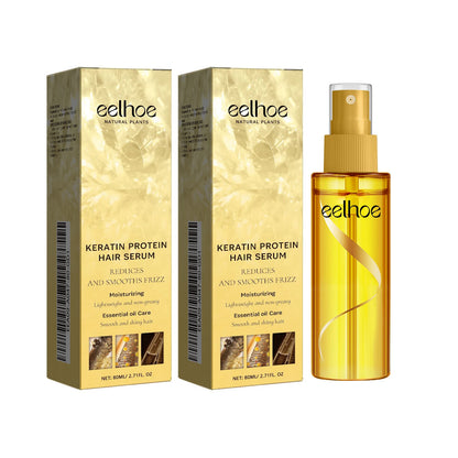 Keratin Protein Hair Serum Nourishing Repairing Damaged Hair Improve Gloss Reduce Hair Frizz Refreshing Hairdressing Oil Essence