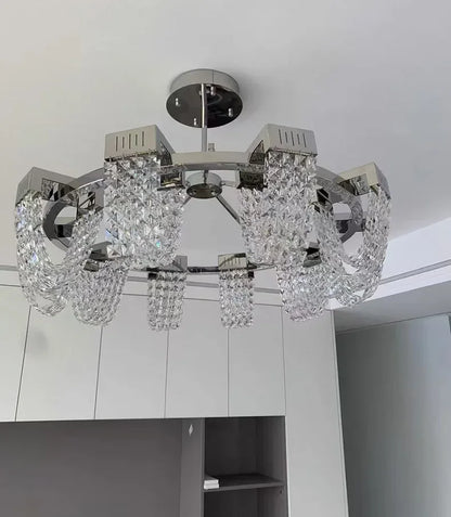 2025 New Home DecorationPendant Lights Luxury Crystal Living Room Chandelier Bedroom Pendant Lamp Ceiling Light  Indoor Lighting