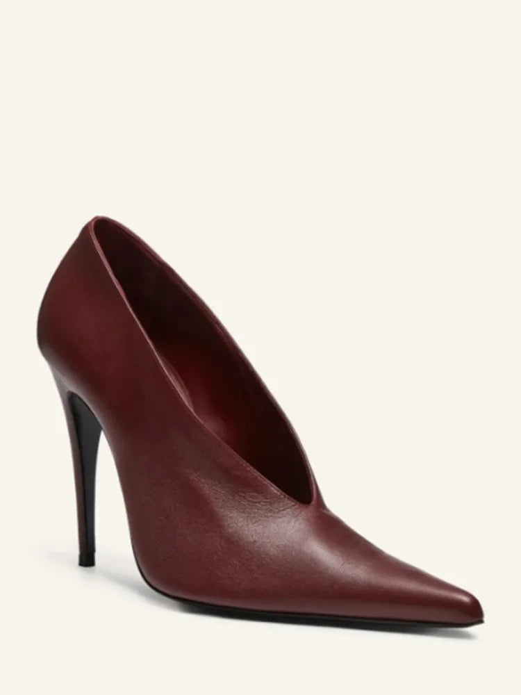2026Spring/Summer New Pointed Stiletto Single Shoes European and American Fashion 34-45 Large Women's Fashion Women's Shoes